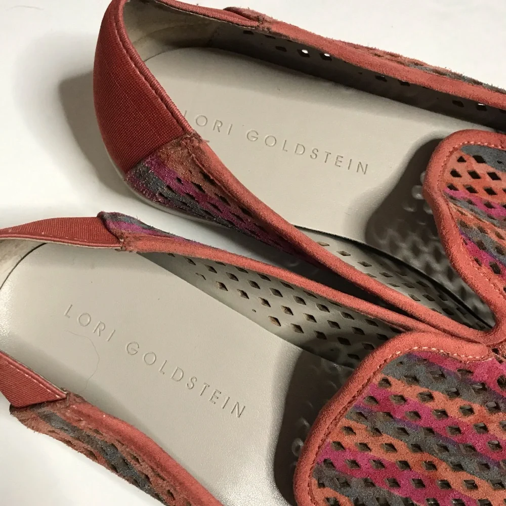 Lori Goldstein laser cut slip on loafers flats - Picture 3 of 12